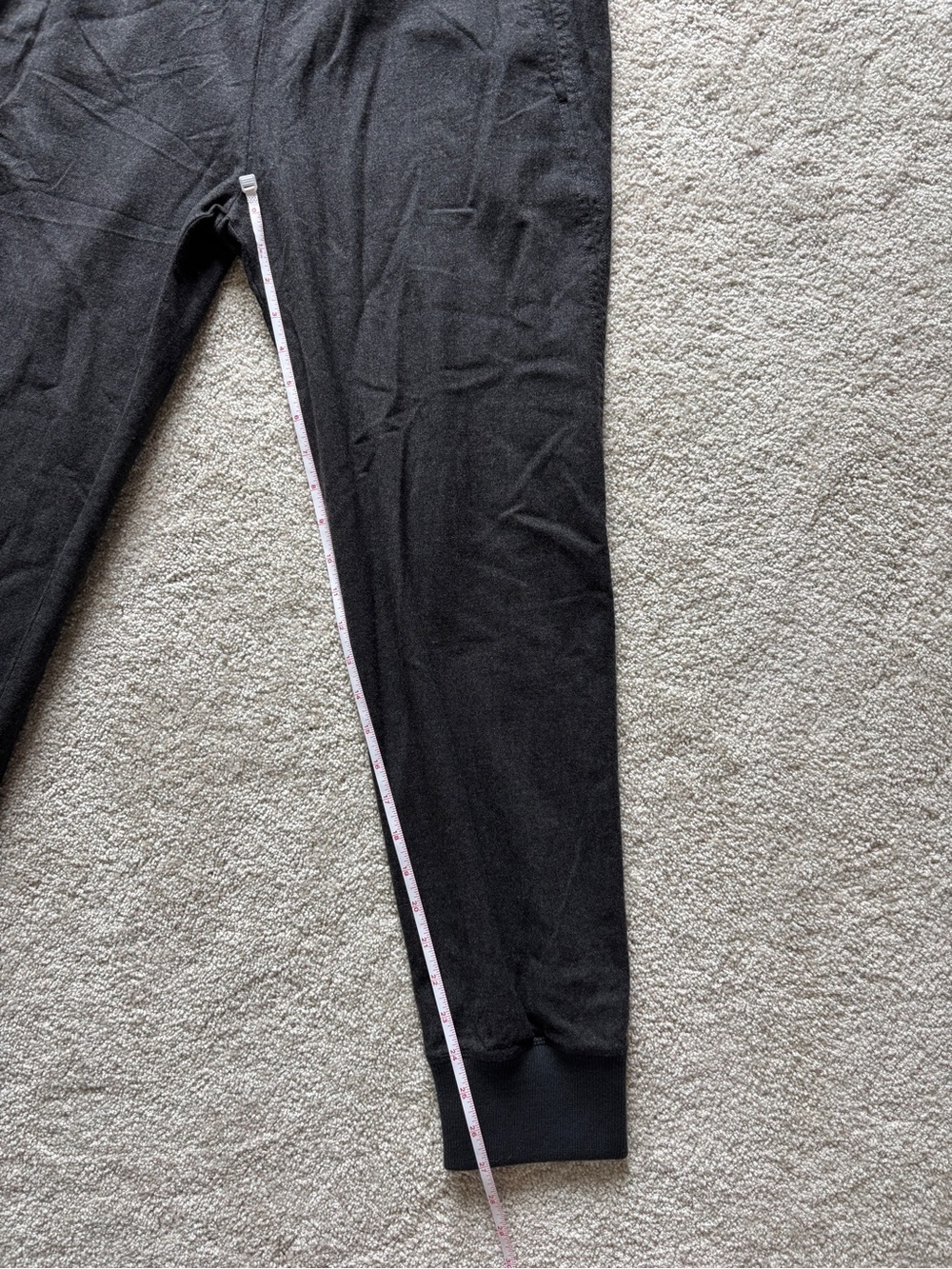 Theory Rib Jogger New Pure Flannel Virgin Wool Pull-On Pants Black Size Large - Picture 6 of 10